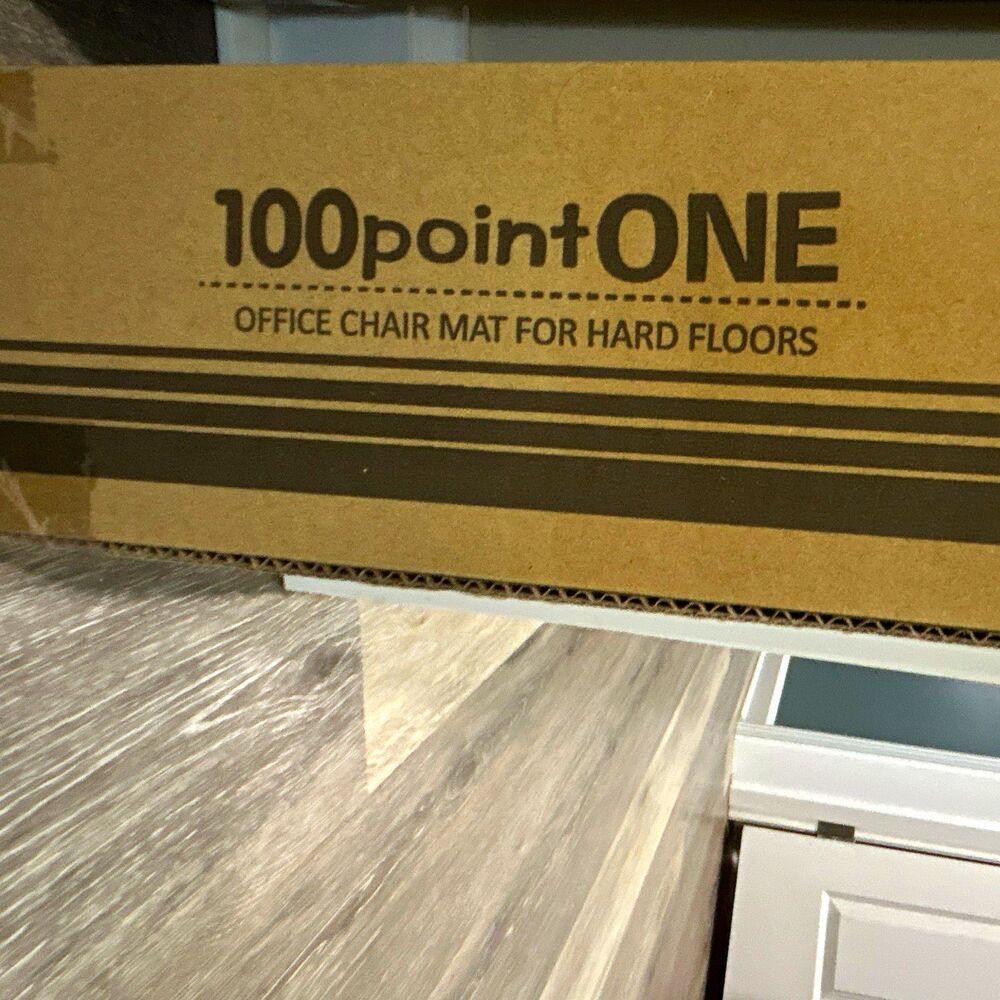 100pointONE Office Chair Mat for Hard Floors, 35 x 55 in, Floor Protector